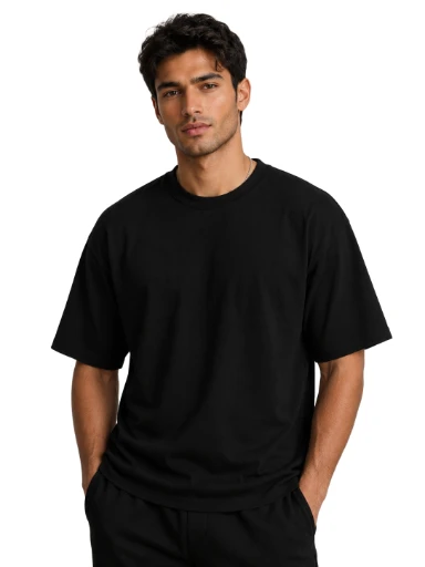 Unisex Drop Shoulder 220 GSM T Shirt 100% Combed Cotton
